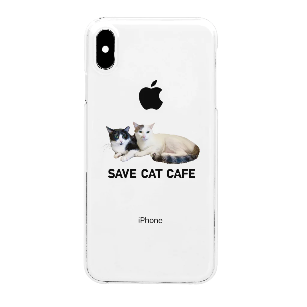 SAVE CAT CAFEのチッチとトット Clear Smartphone Case