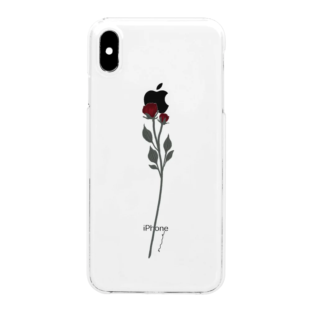 nulのrose (dry) Clear Smartphone Case