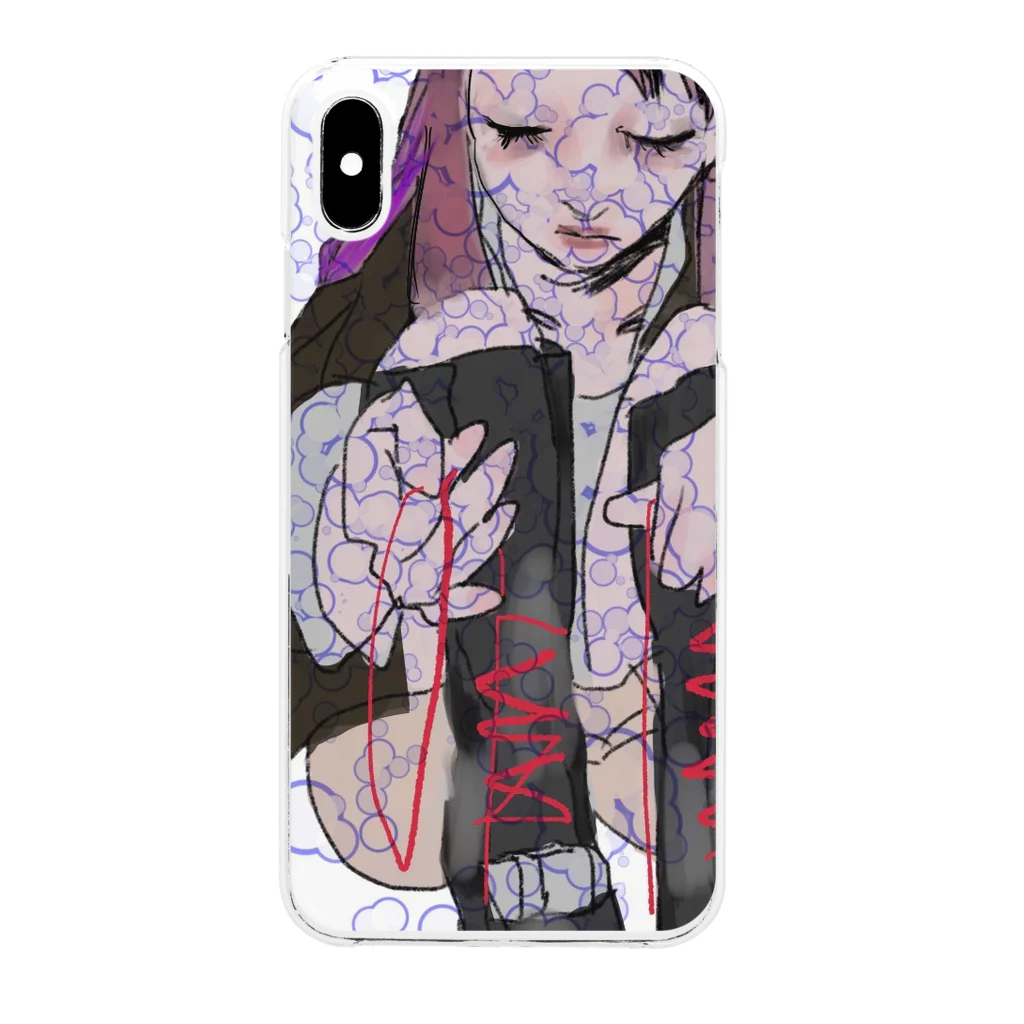 Gekkou_chanのブーツをあむ Clear Smartphone Case