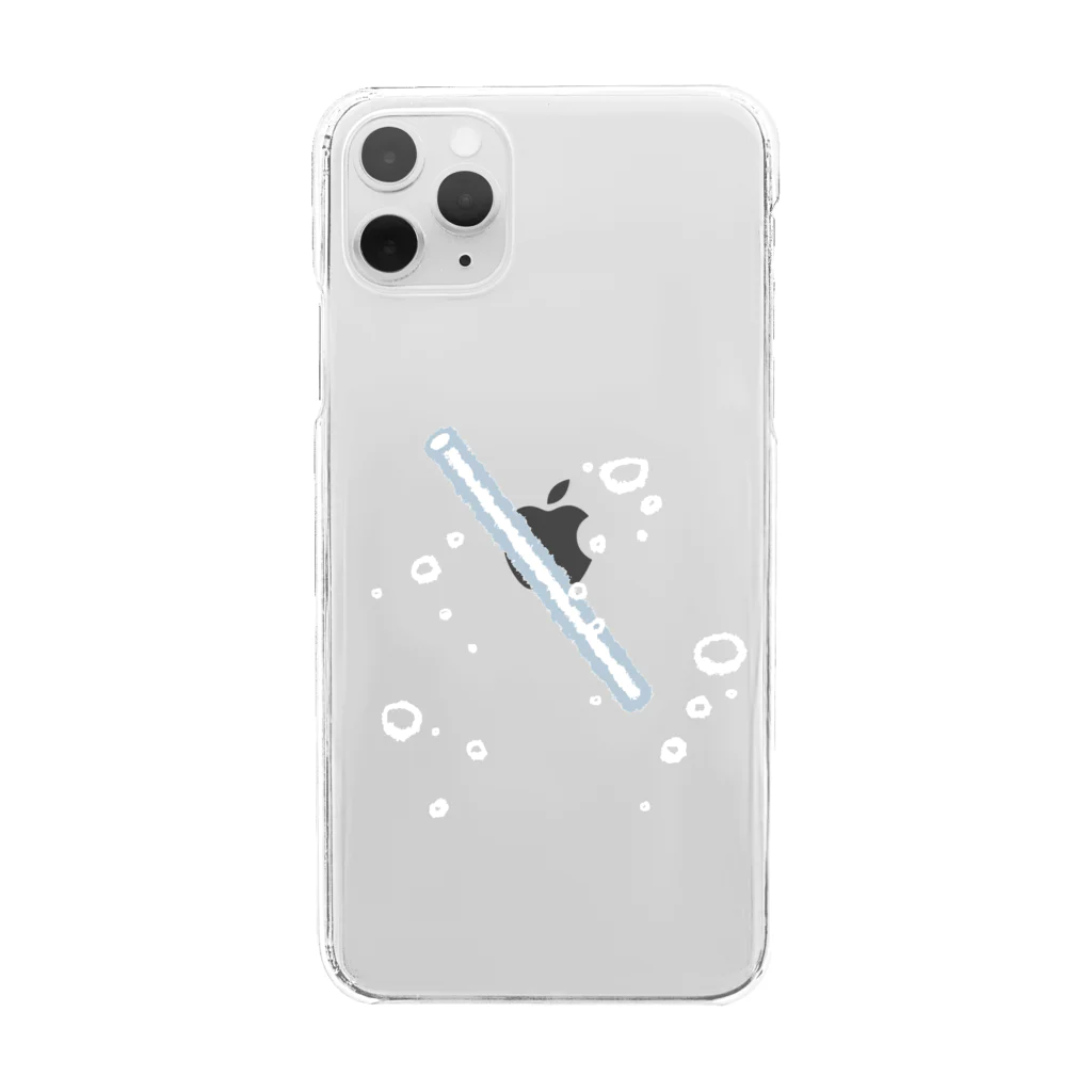 雫の炭酸 Clear Smartphone Case