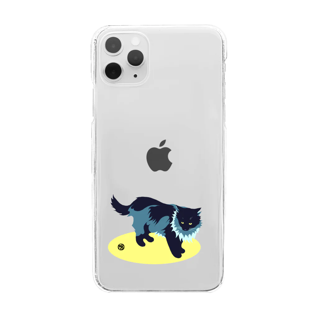 無真獣73号のたてがみのある猫 Clear Smartphone Case