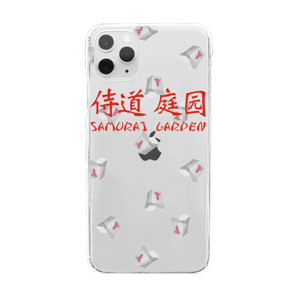 Samurai Gardenサムライガーデンの侍道庭園総柄 Clear Smartphone Case