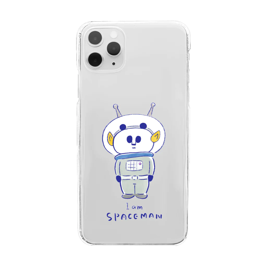 パパンがパンダ！【公式】のゆめはうちゅうひこうし Clear Smartphone Case