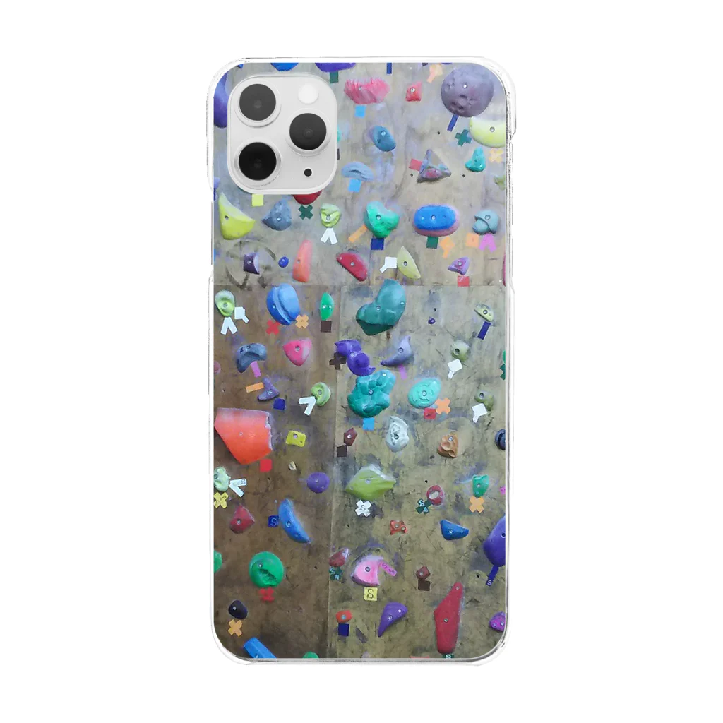 RAVE GIRLのbouldering~素敵な凹凸~ Clear Smartphone Case