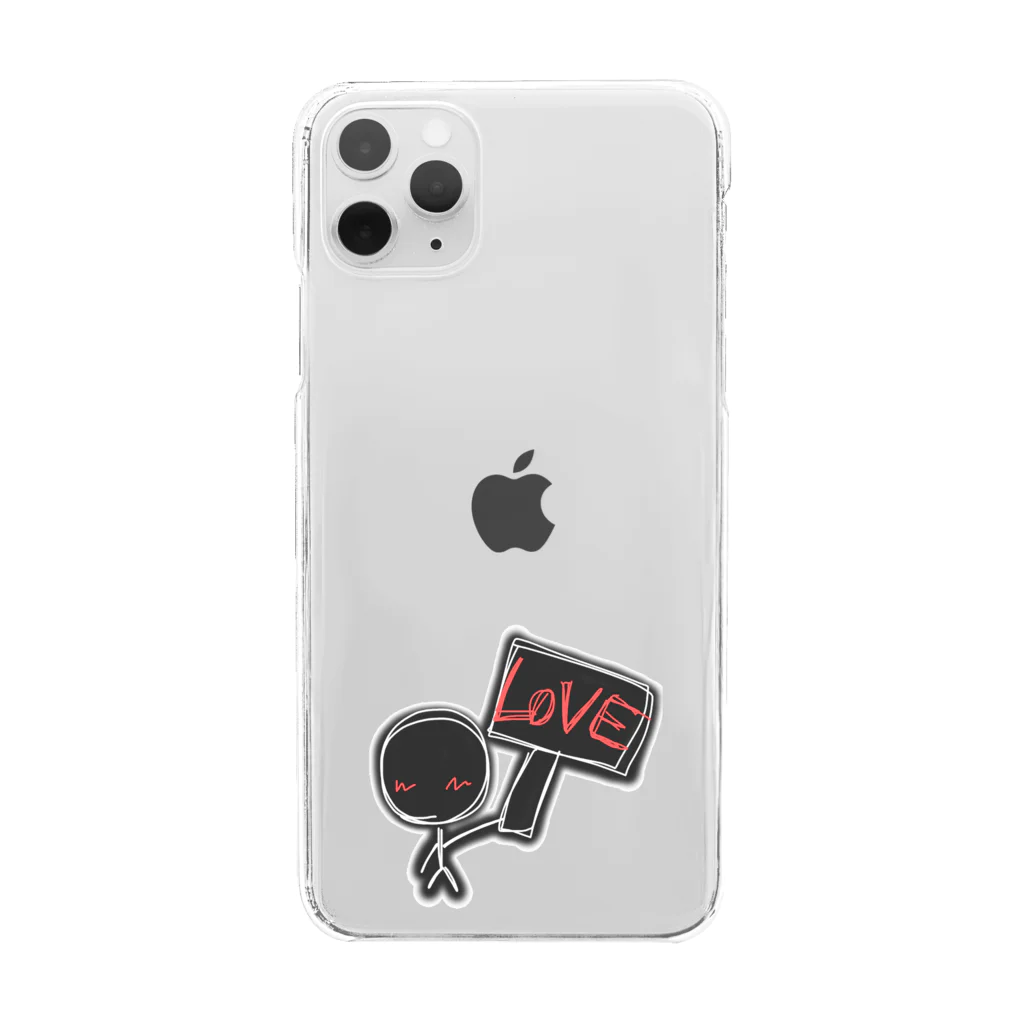 「It's me!」shopのlove Clear Smartphone Case