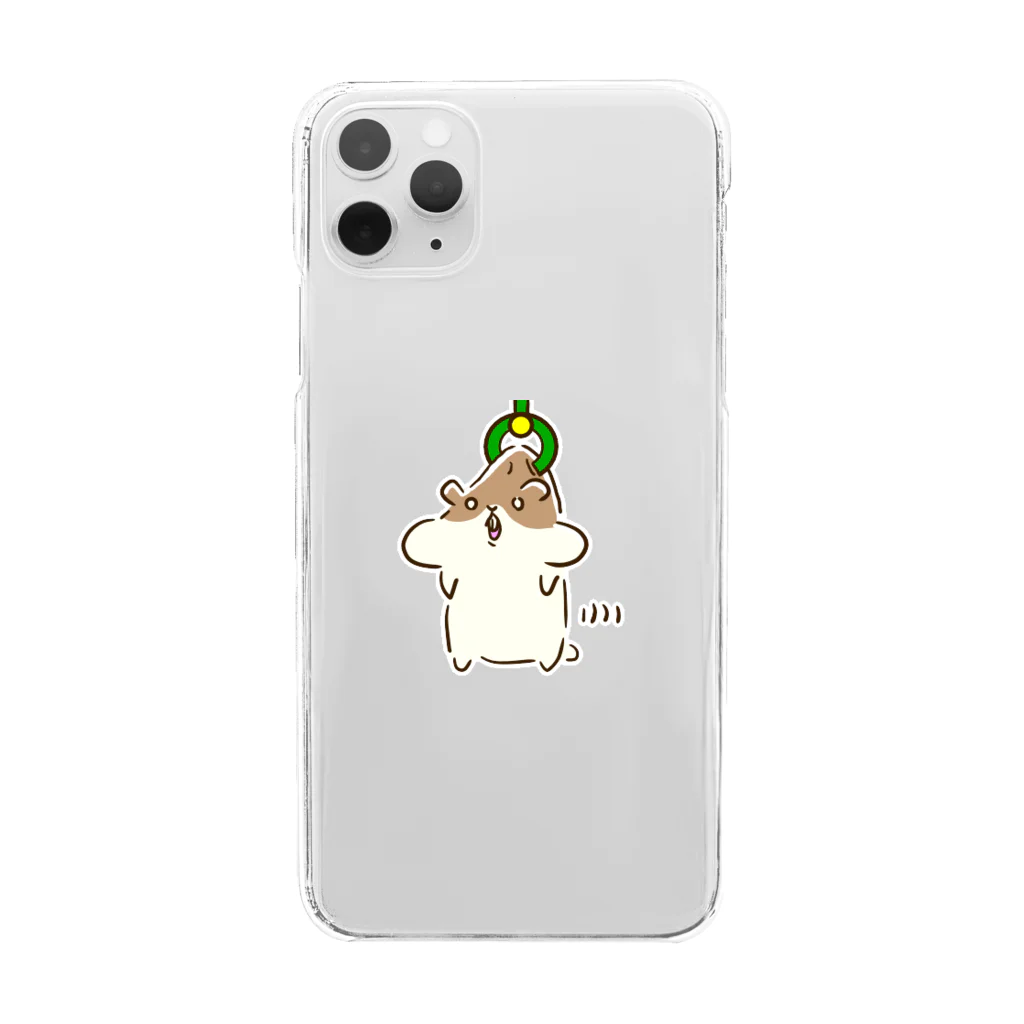 ko-ri @ねこ好きはむ好きLINEスタンプ販売中の白目がちなハムスター Clear Smartphone Case