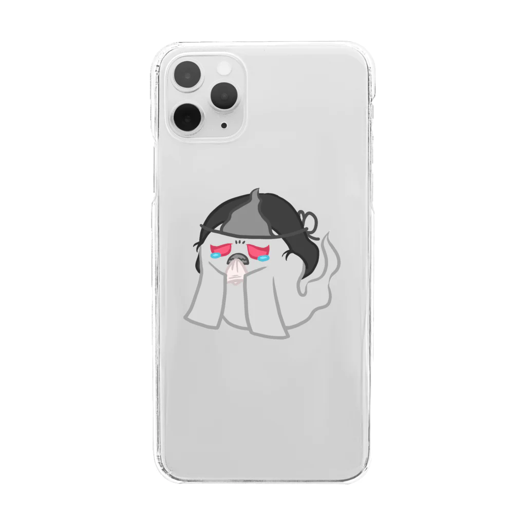 ウサネコのゾワゾワおいわさん Clear Smartphone Case