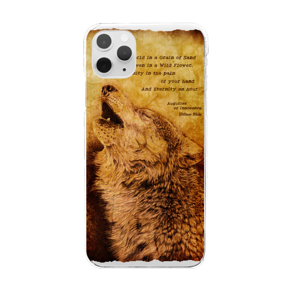 nature boxのHowling Wolf 2 Clear Smartphone Case