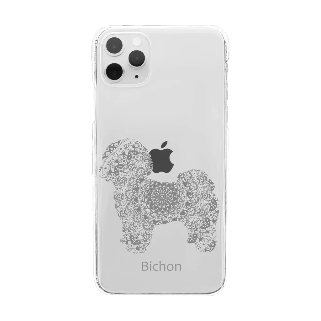 AtelierBoopの花月 ピジョンフリーゼ Clear Smartphone Case