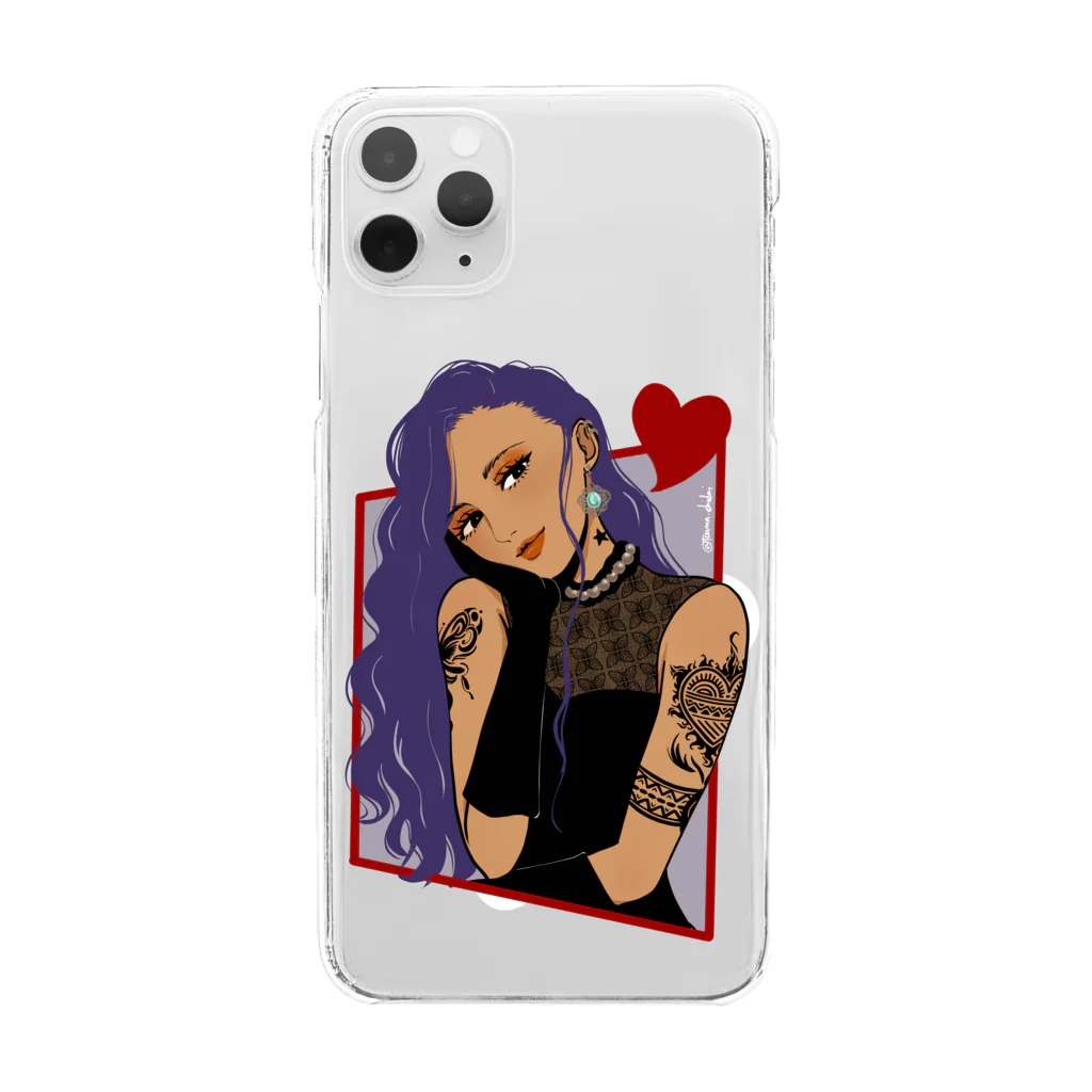 panda to kageのtattoo Clear Smartphone Case