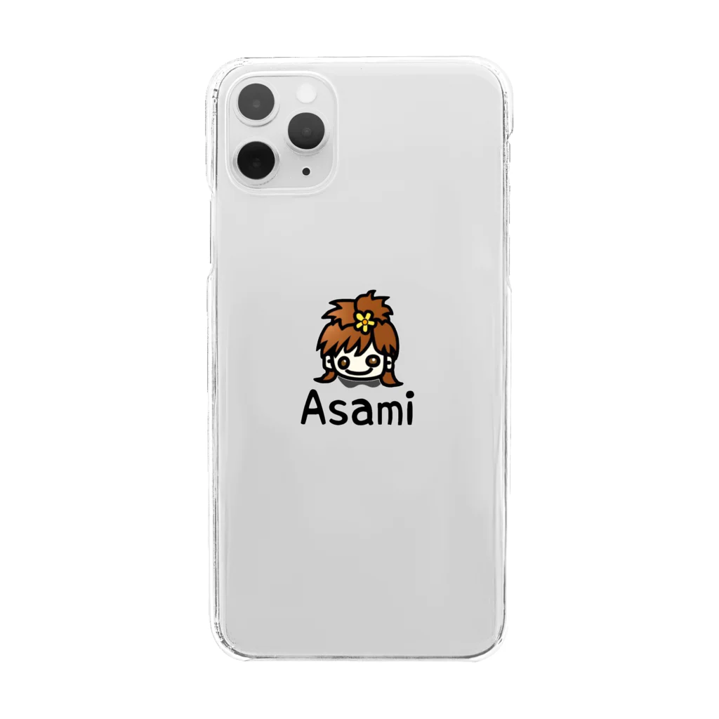 Asamiフェスグッズ WEB STOREのAsamiスマホケース クリアスマホケース