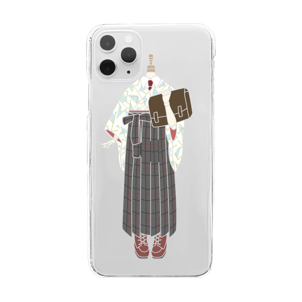 shoko_futamakiの着物／制服風袴 Clear Smartphone Case