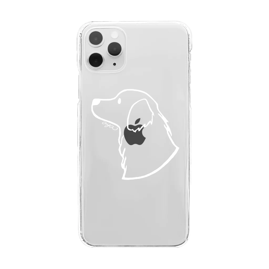 aya1のｺﾞｰﾙﾃﾞﾝ･ﾚﾄﾘｰﾊﾞｰ〈白線〉 Clear Smartphone Case