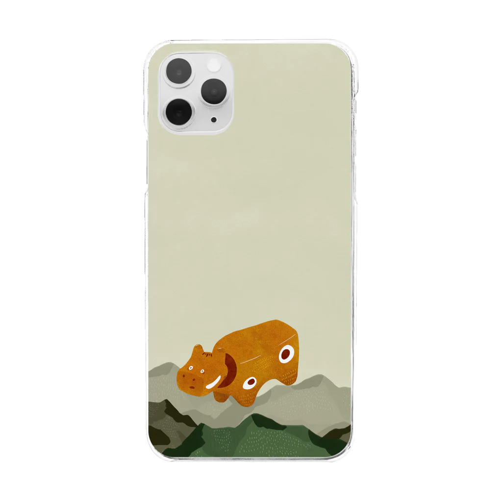 makitasoのかんてつあかべこ Clear Smartphone Case