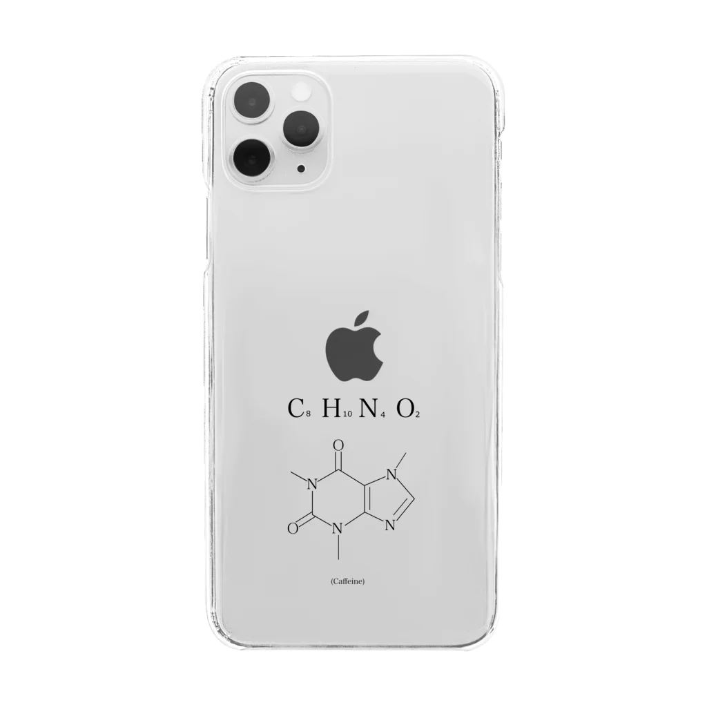 衛星ババロアのno caffeine no life Clear Smartphone Case