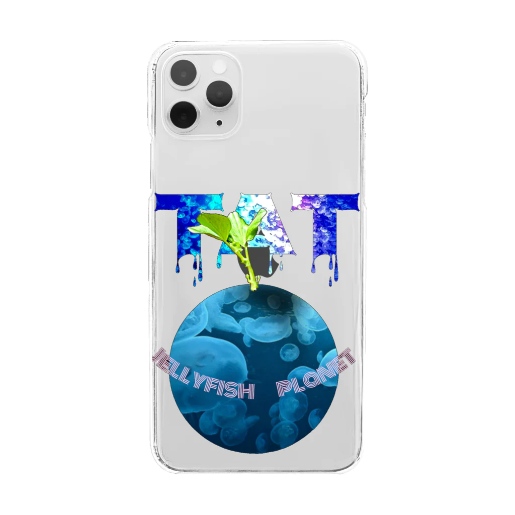 樹樹JUJUのクラゲ惑星 Clear Smartphone Case