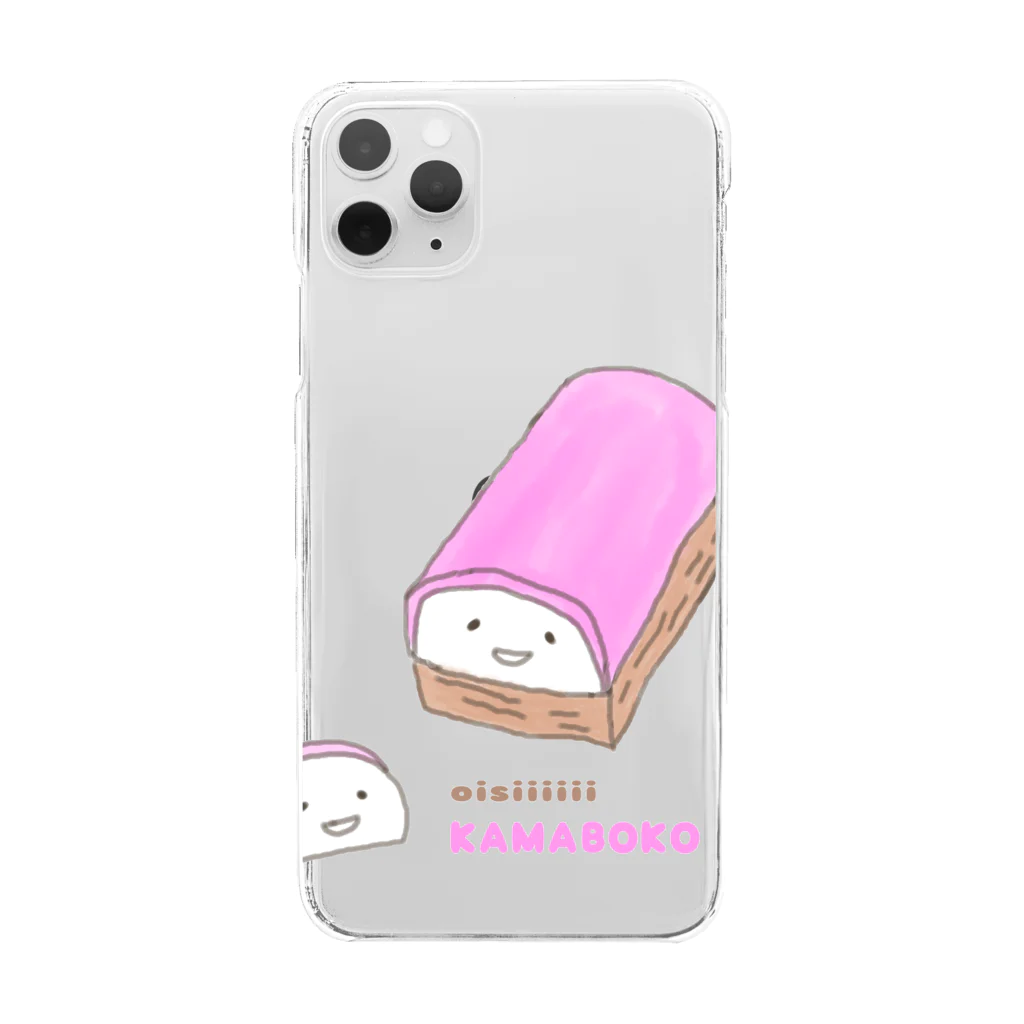 わらびやの向き合うおいしいかまぼこ（かまぼこ） Clear Smartphone Case