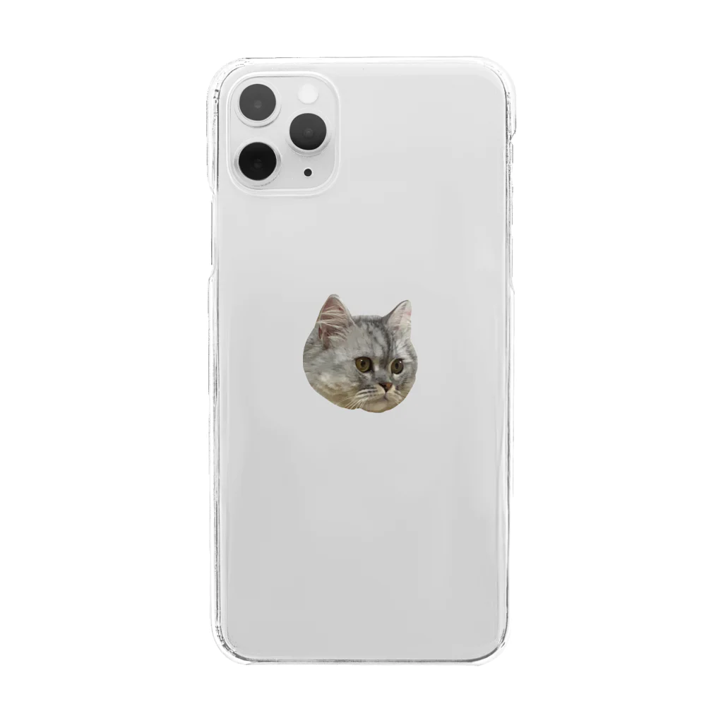 ノアの方舟。のあっちを見るノアくん Clear Smartphone Case