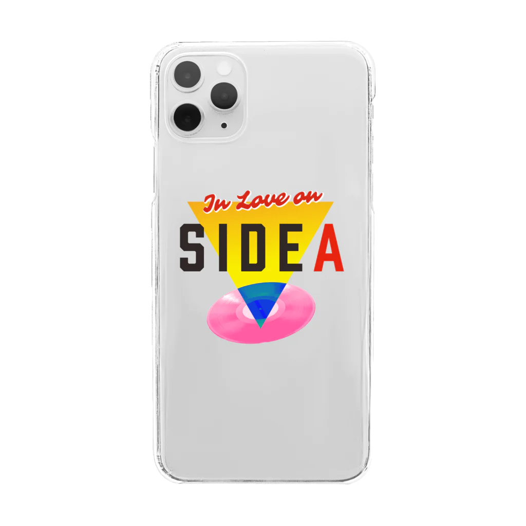 studio606 グッズショップのIn Love on SIDE A Clear Smartphone Case