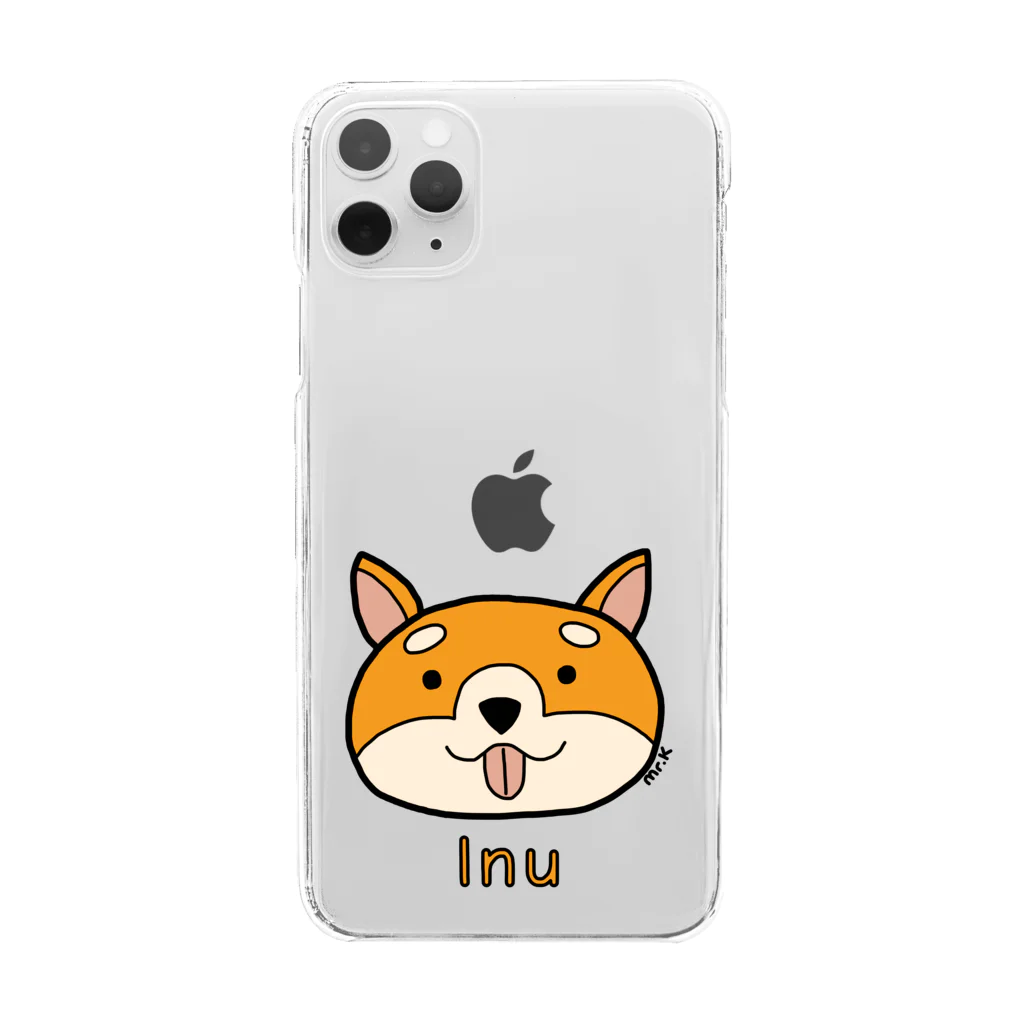 MrKShirtsのInu (犬) 色デザイン Clear Smartphone Case