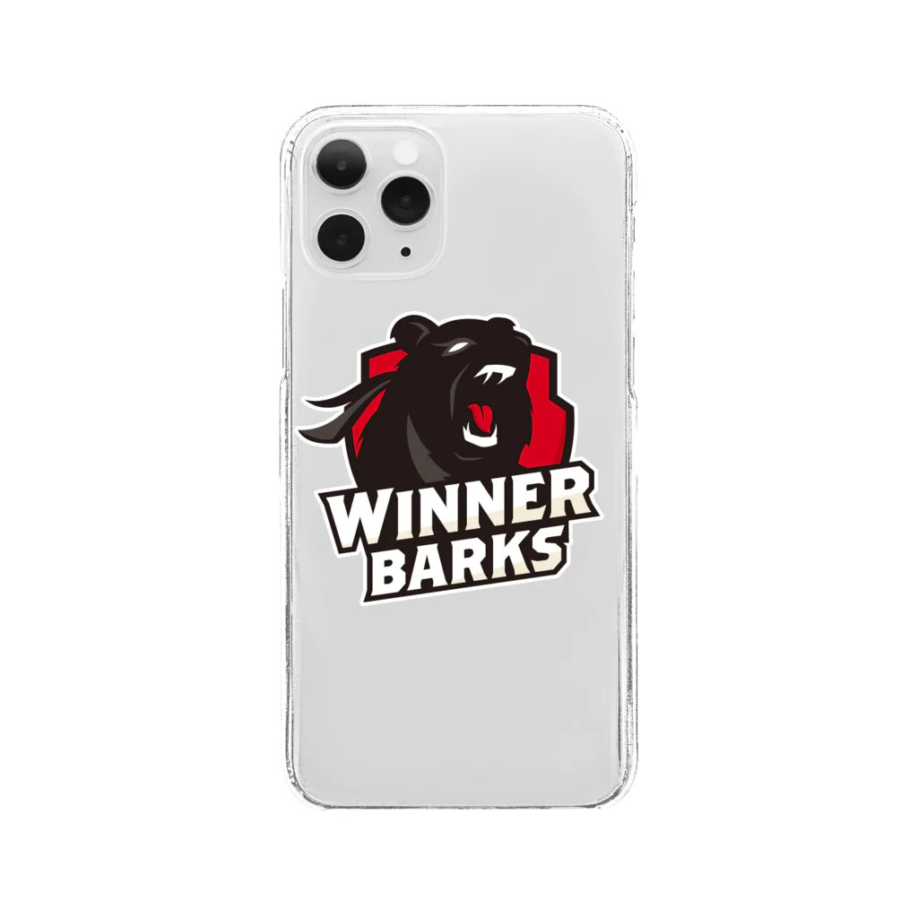 WinnerBarks Ent.のWinnerBarksチームロゴ クリアスマホケース