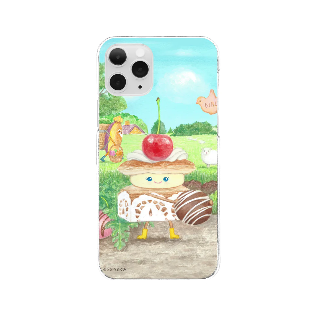 さとうめぐみ絵本グッズのミルフィーユちゃん Clear Smartphone Case