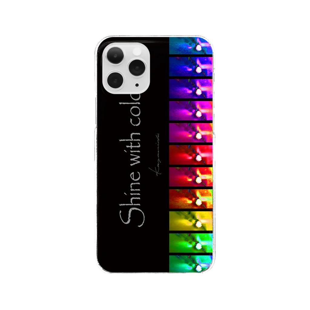 Kazumichi Otsubo's Souvenir departmentのShine with color ~ Black Clear Smartphone Case