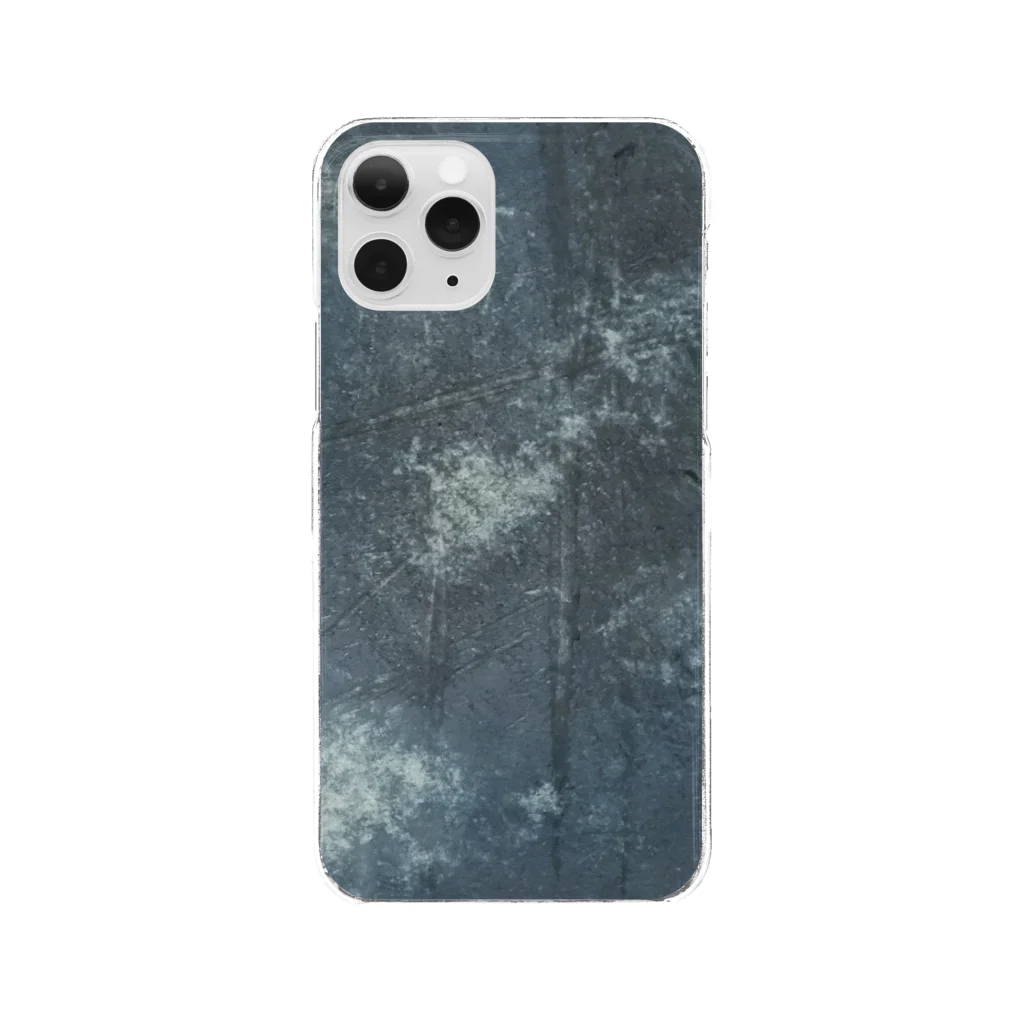 znd_ism_suzuriのabstract_crashnavy Clear Smartphone Case