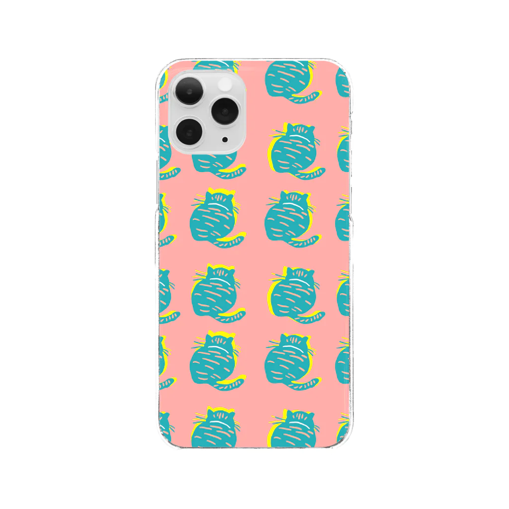 Matteson designのsummer cats Clear Smartphone Case