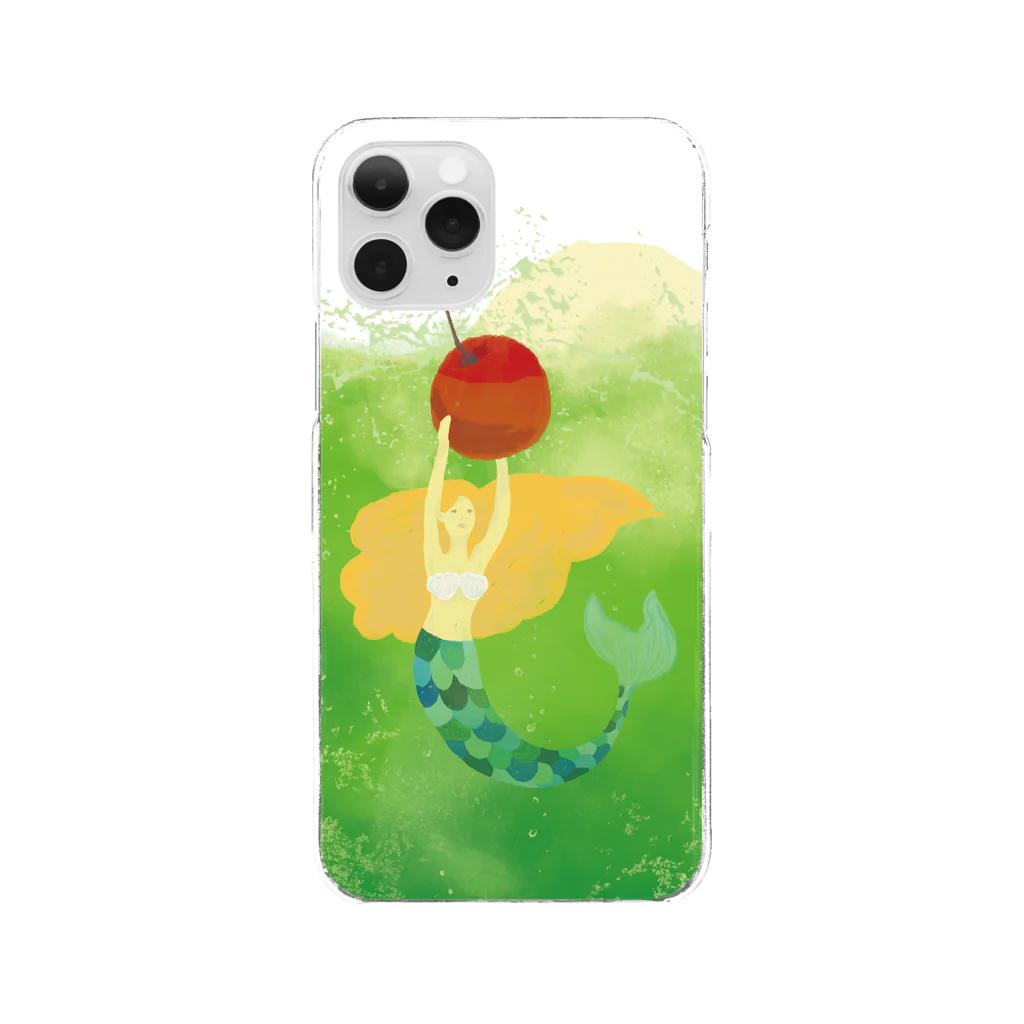 飴色の日常の Mermaid in Melon Soda Clear Smartphone Case