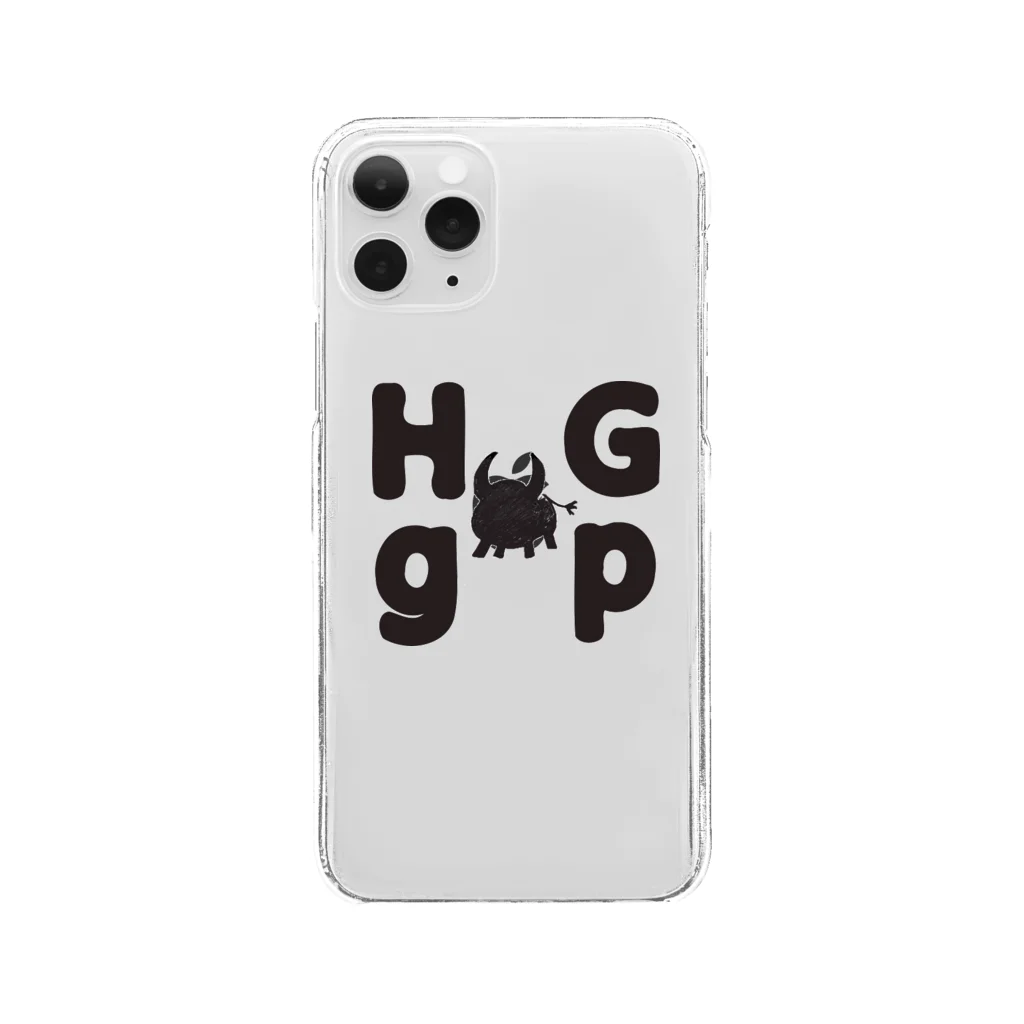 HG-gpのHG gp 牛イラスト クリアスマホケース