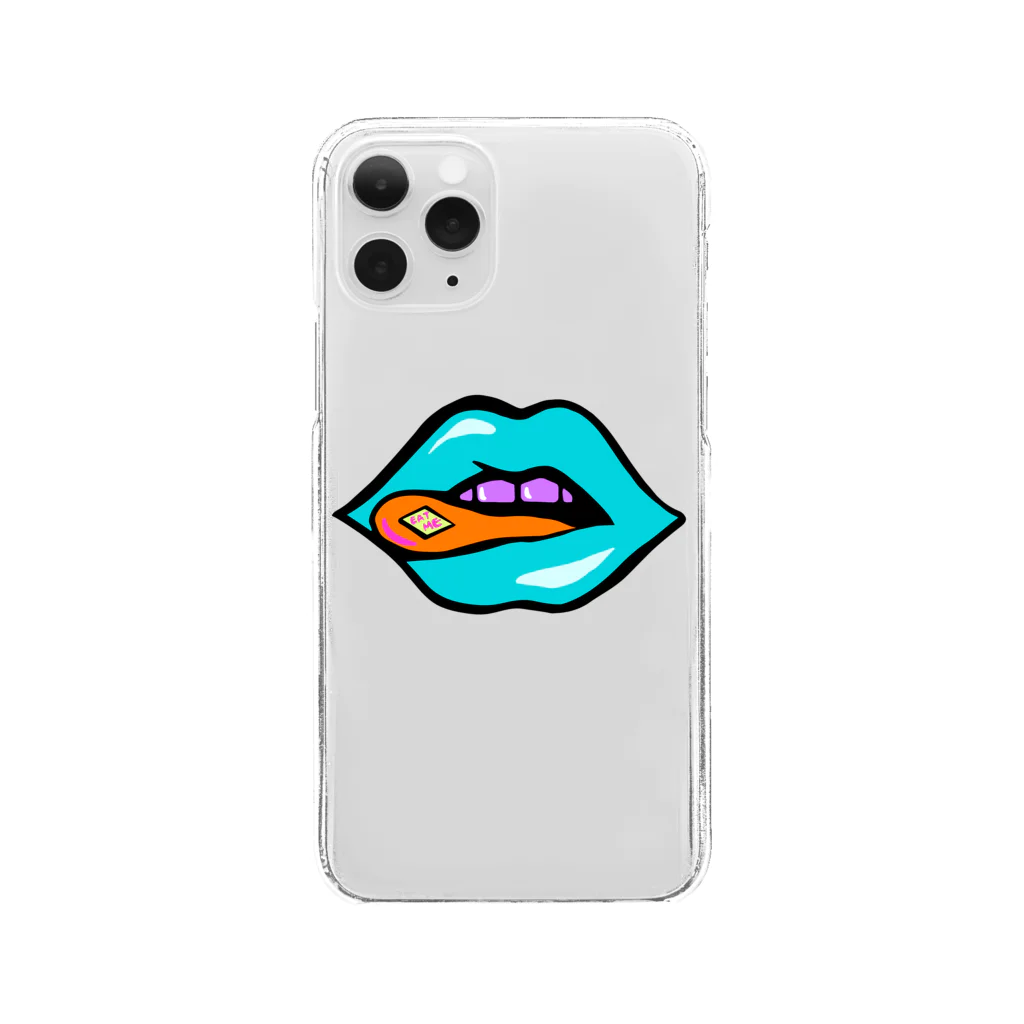 Mieko_KawasakiのEAT ME♡　唇 LIP Clear Smartphone Case