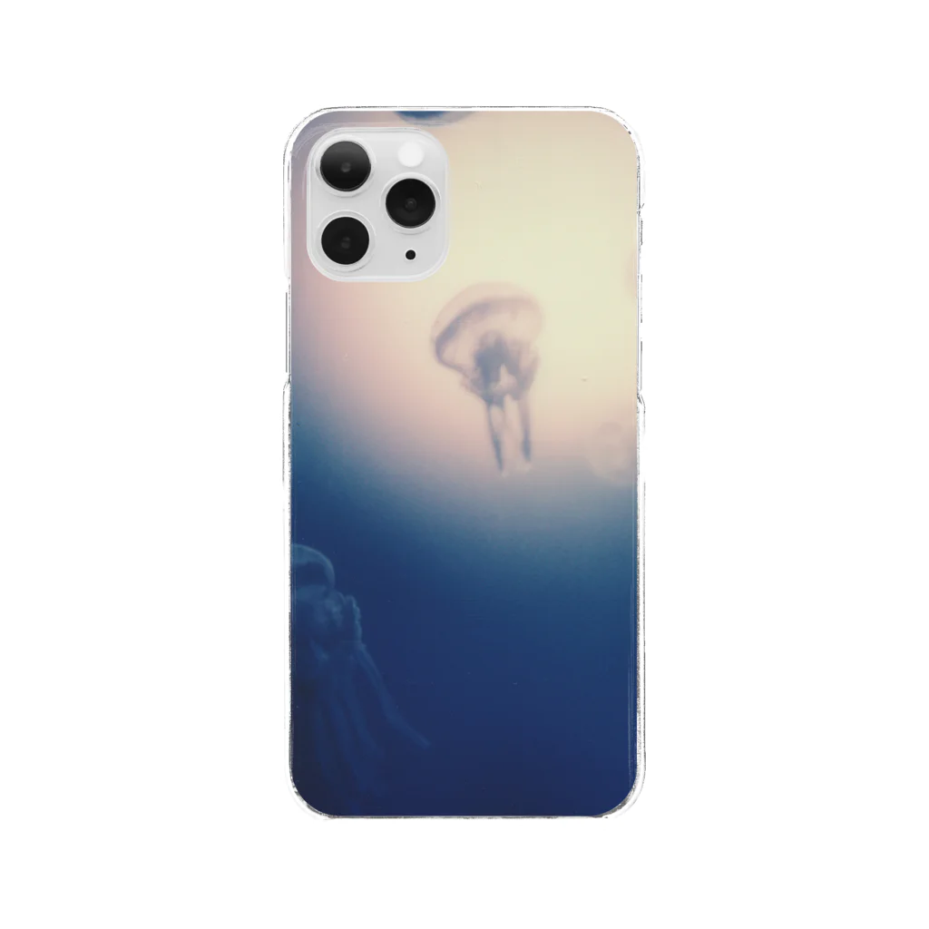 Petrichorの月夜の海月 Clear Smartphone Case