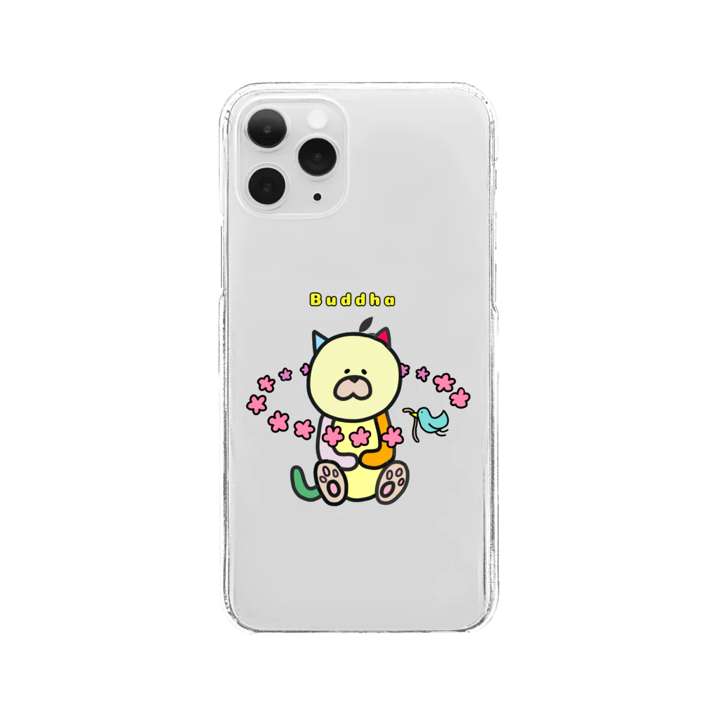 Techi-techiのブッダちゃん Clear Smartphone Case