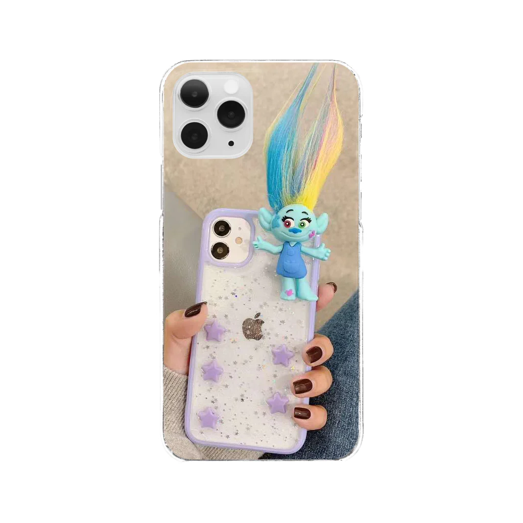 moecase.netのトロール人形 iphoneケース Clear Smartphone Case