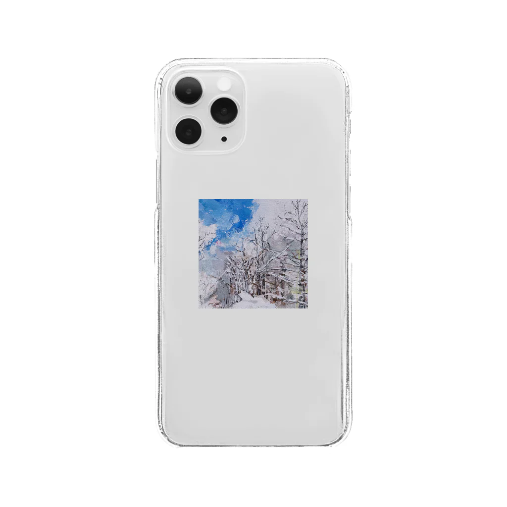 PORTONE, ART, LABORATORY.の旅景色・冬 , 2020 Clear Smartphone Case