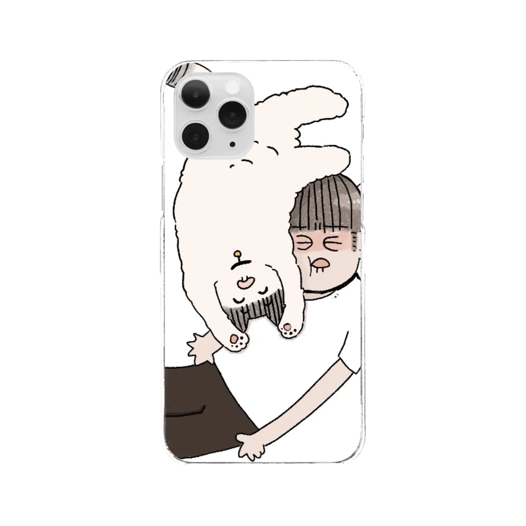 おにぎりのギュウギュウ猫 Clear Smartphone Case