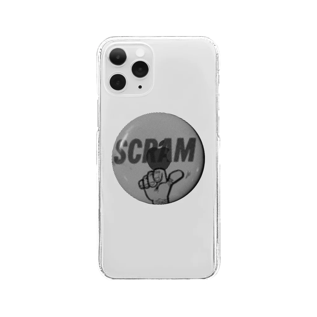 チンパンジーマートのSCRAM "逃げろ！" Clear Smartphone Case