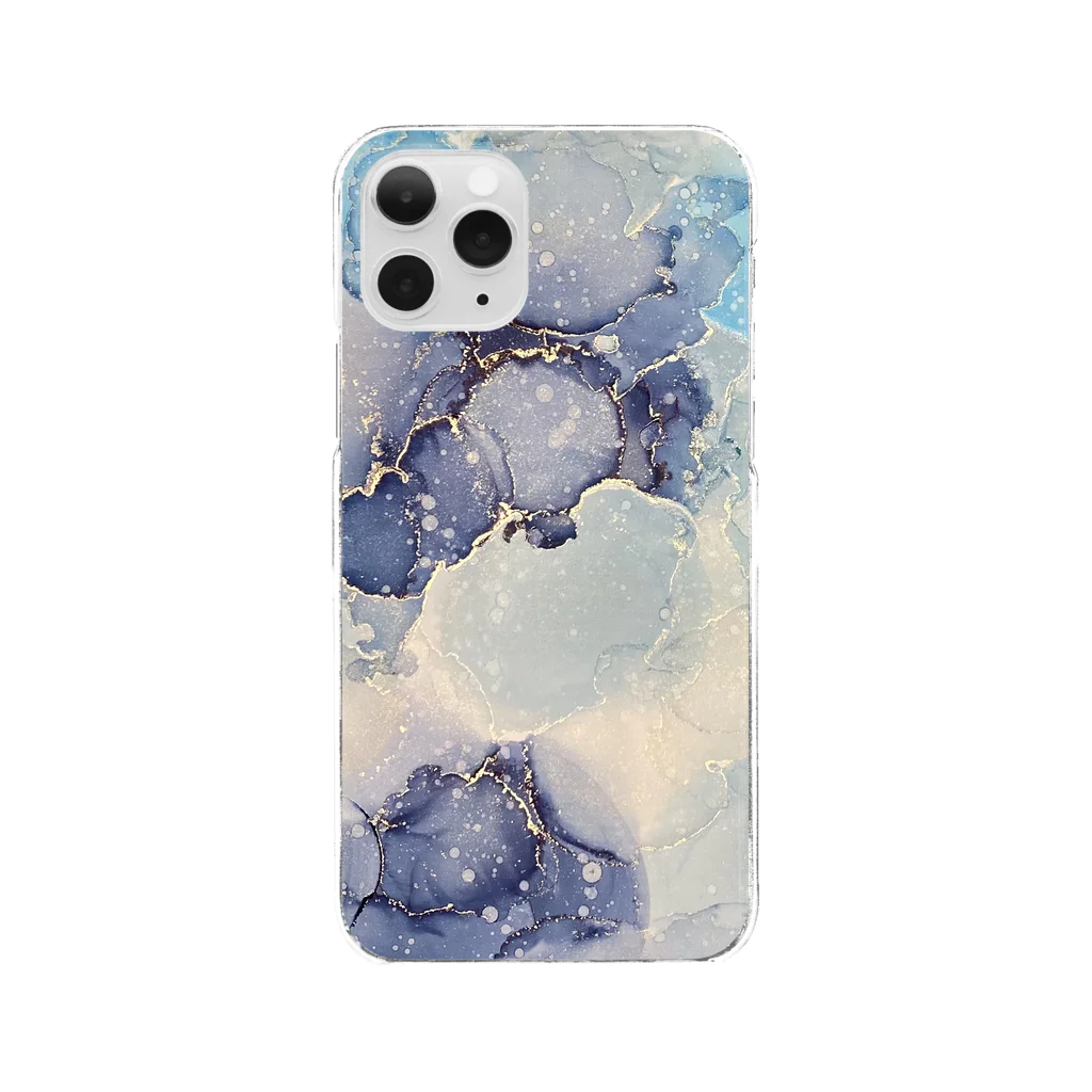 irodoriのふる雨 Clear Smartphone Case