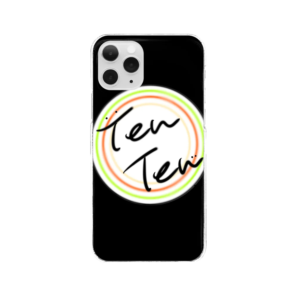 TenTen〇のTenTen〇 ～ロゴ黒～ クリアスマホケース