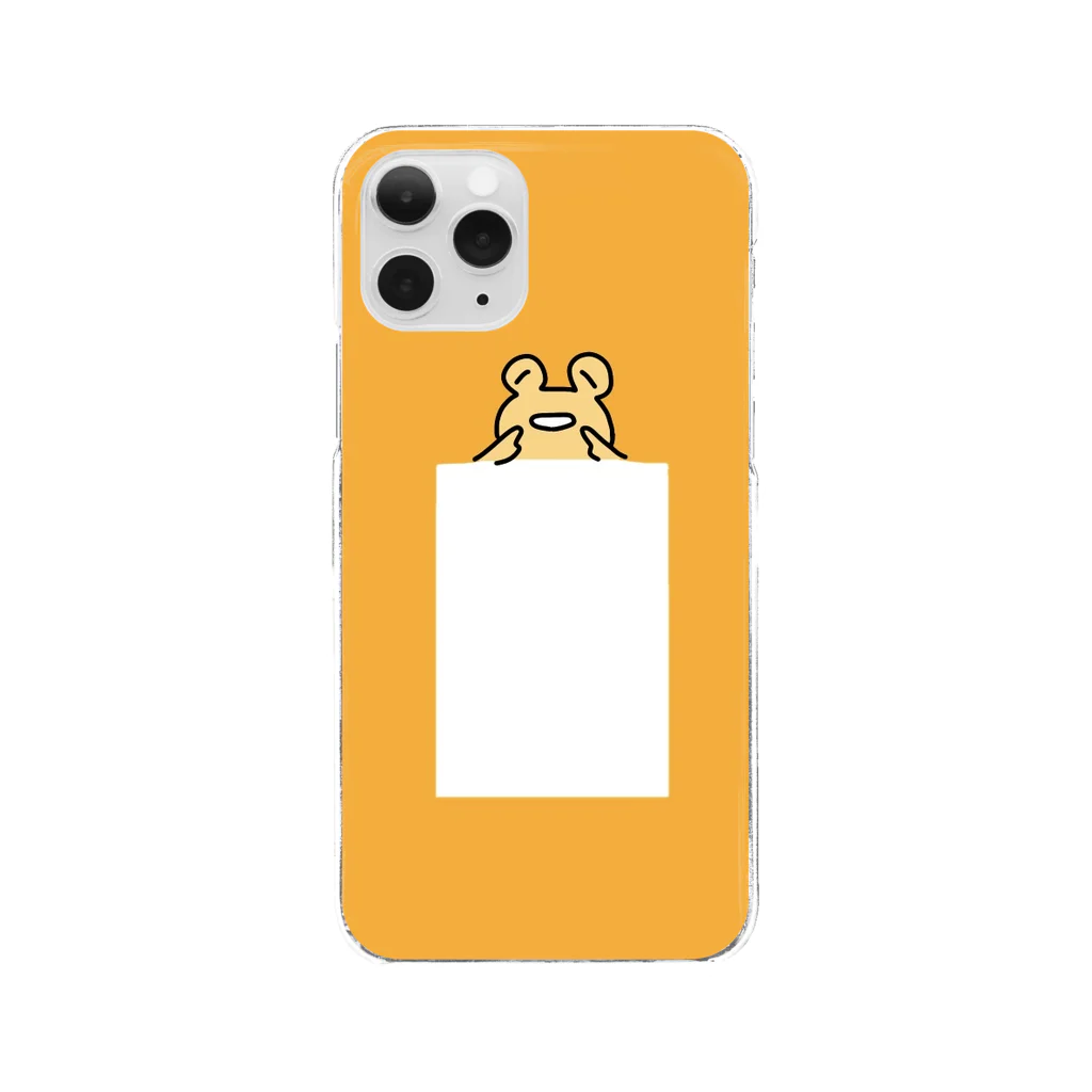 ‼️推し命‼️のにこにこかえるちゃん Clear Smartphone Case