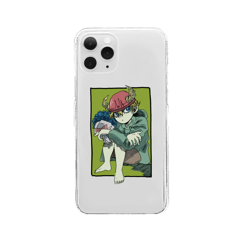 怪獣流通センターの独りぼっち怪獣と花束（奇跡） Clear Smartphone Case