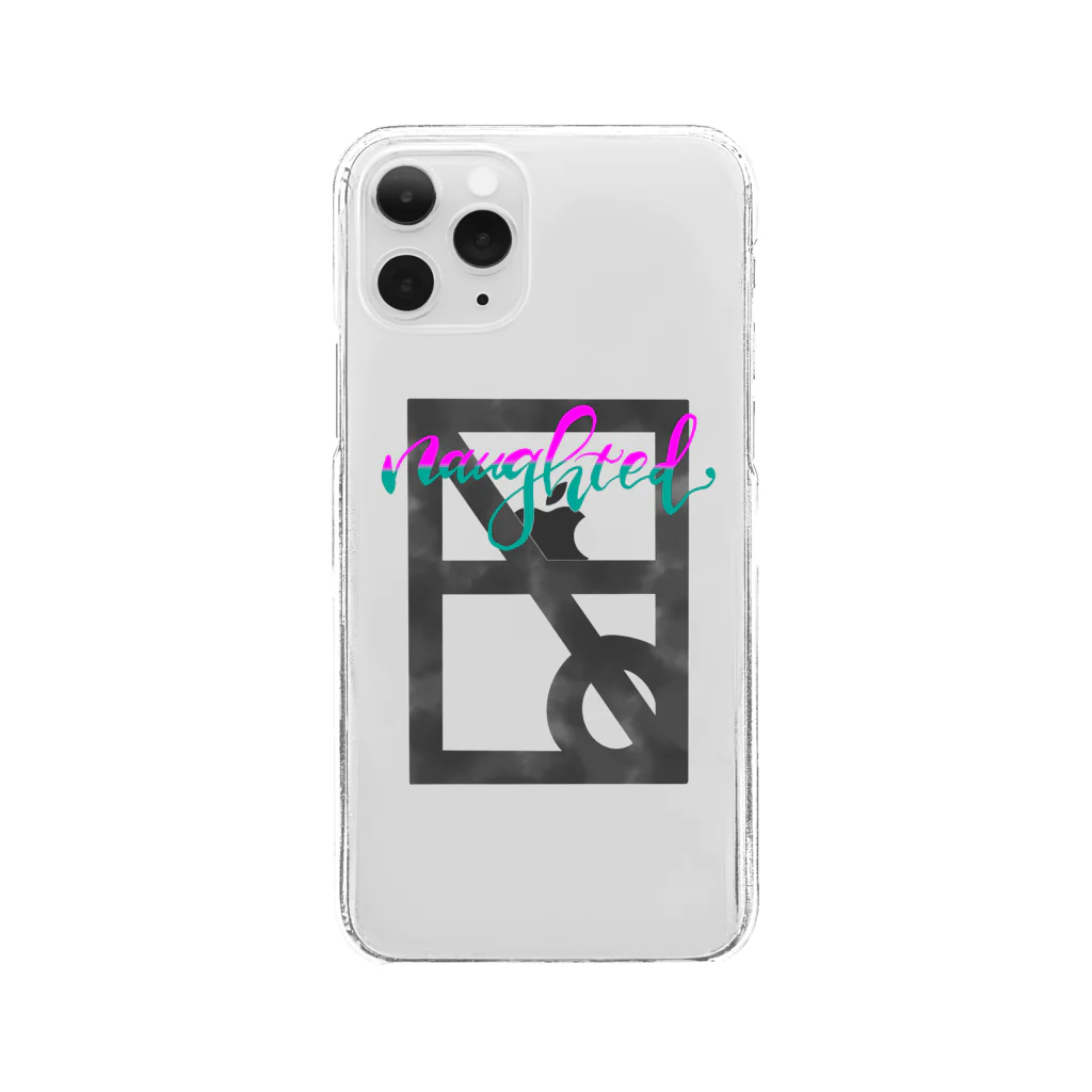 NauGhtEd physical ShopのNauGhtEd Street LOGO Clear Smartphone Case