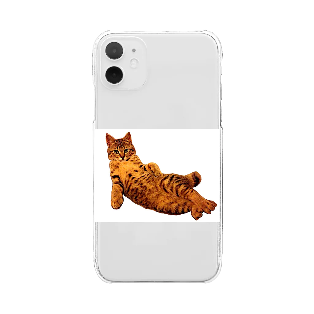 Elegant CatのElegant Cat ③ Clear Smartphone Case