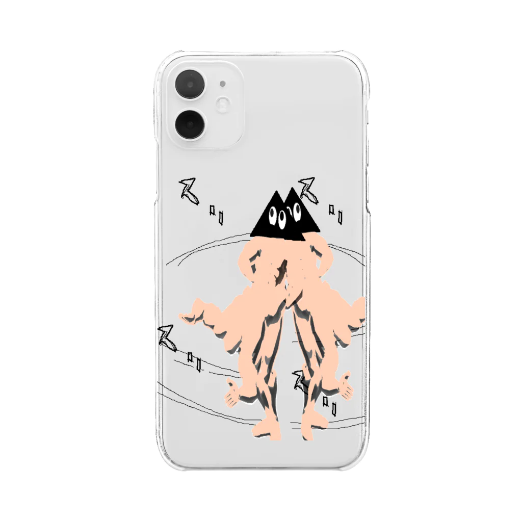 Danke Shoot Coffeeのジャイアントスリング Clear Smartphone Case