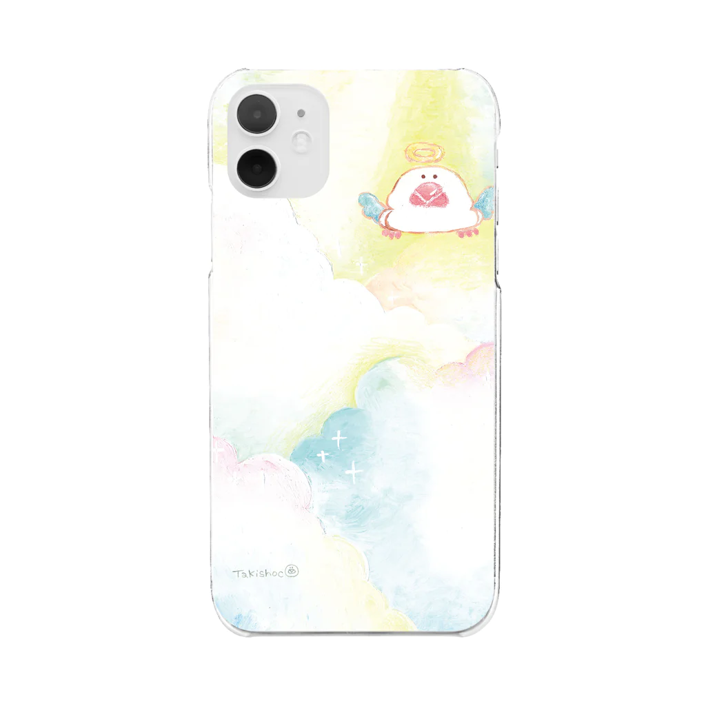 Takishoco Shopの天使ブン太くん（～iPhone11くらいまで） Clear Smartphone Case