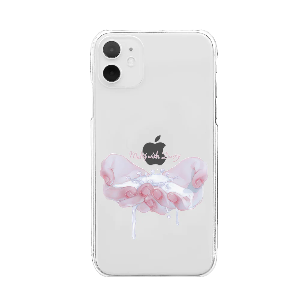 烏帽子 眇眼のみるくくらうん Clear Smartphone Case