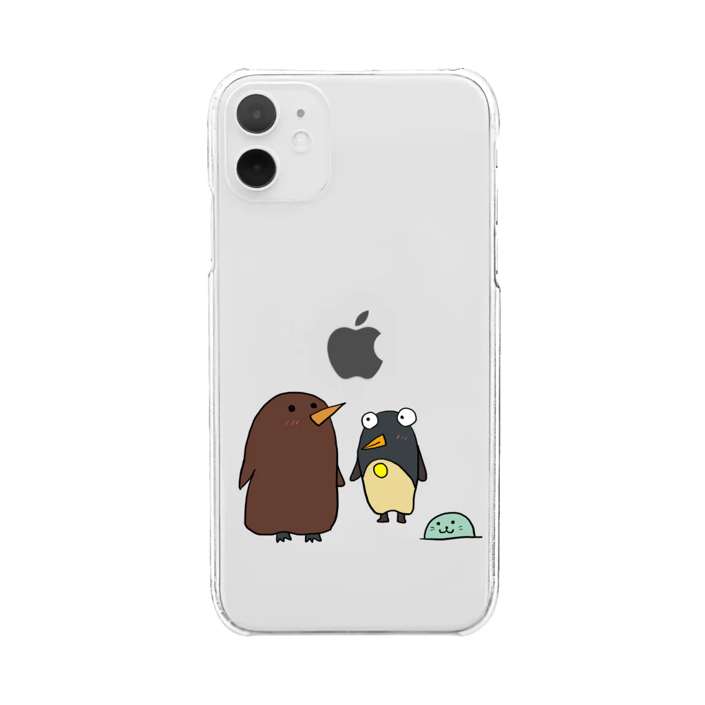 ぺけ丸のコウテイペンギンの赤ちゃん　 Clear Smartphone Case