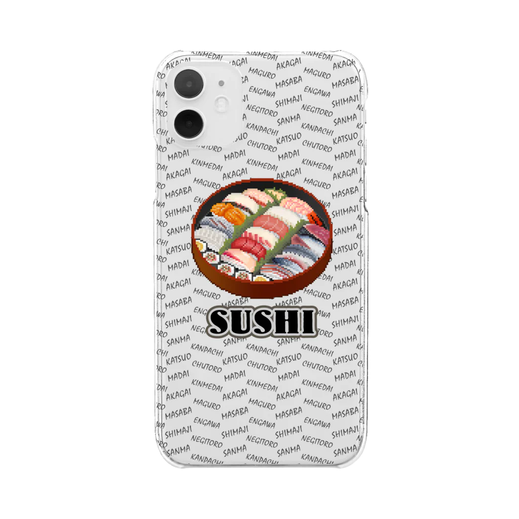 猫と釣り人のSUSHI_2_C2 Clear Smartphone Case