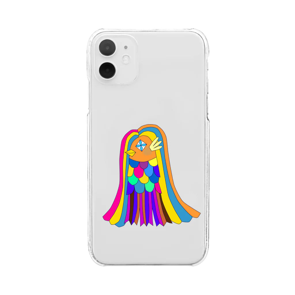 moonjellyのアマビエさま🌈 Clear Smartphone Case